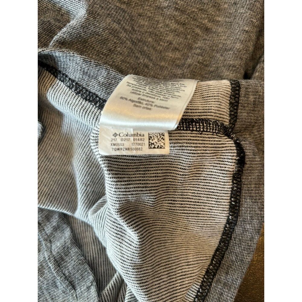 Columbia 1/4 Zip‎ Long Sleeve Shirt Men's Sz L Black Gray - Picture 5 of 7